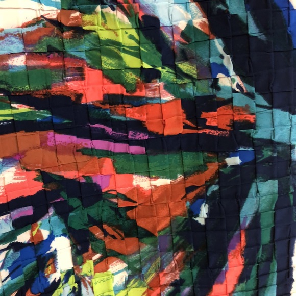 Oleg Cassini color splash midi dress size 12 - Picture 3 of 7